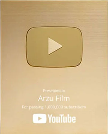 YouTube Play Button presented to Arzu Film