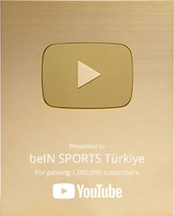 YouTube Play Button presented to beIN SPORTS Türkiye