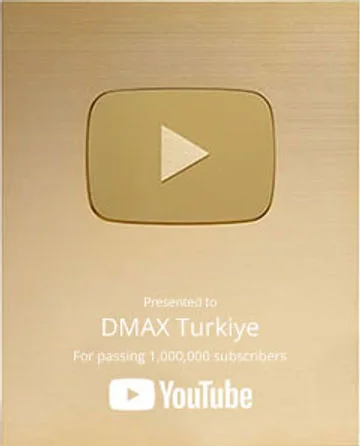 YouTube Play Button presented to DMAX Türkiye